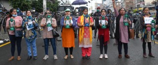 पश्चिम रुकुम घटनाको विरोधमा लालटिन जुलुस