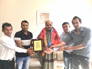 मोना कुवेतले श्रमसहचारी ज्ञानेन्द्र शर्मालाई गर्यो बिदाई