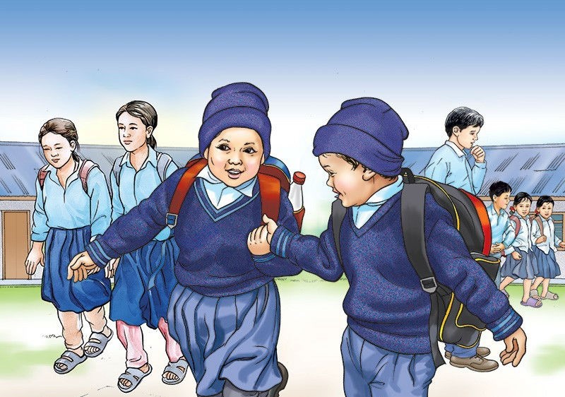 बन्द रहेका विद्यालय बिहीबारदेखि सञ्चालन,रमाए विद्यार्थी