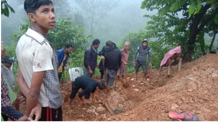 दुई दिनमा बाढी पहिरोले १४ को मृत्यु, ७ बेपत्ता