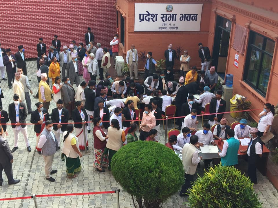 प्रदेश न. ५ को राजधानी दाङ ,पक्षमा ६९ मत  विपक्षमा १३ मत