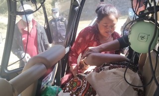बागलुङ बडिगाडकी सुत्केरी महिलाअत्याधिक रक्तश्राव भएपछि हेलिकोप्टरबाट उद्धार,शिशुको मृत्यु