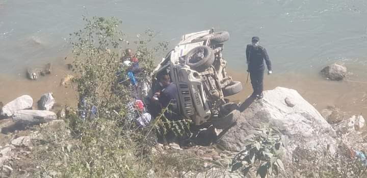 म्याग्दीमा जिप  दुर्घटना हुँदा १ जनाको मृत्यु, ३ जनाको अवस्था गम्भीर