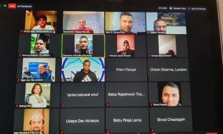 पत्रकार महासंघ युरोपको दिपावलीको शुभकामना आदान प्रदान कार्यक्रम भव्य