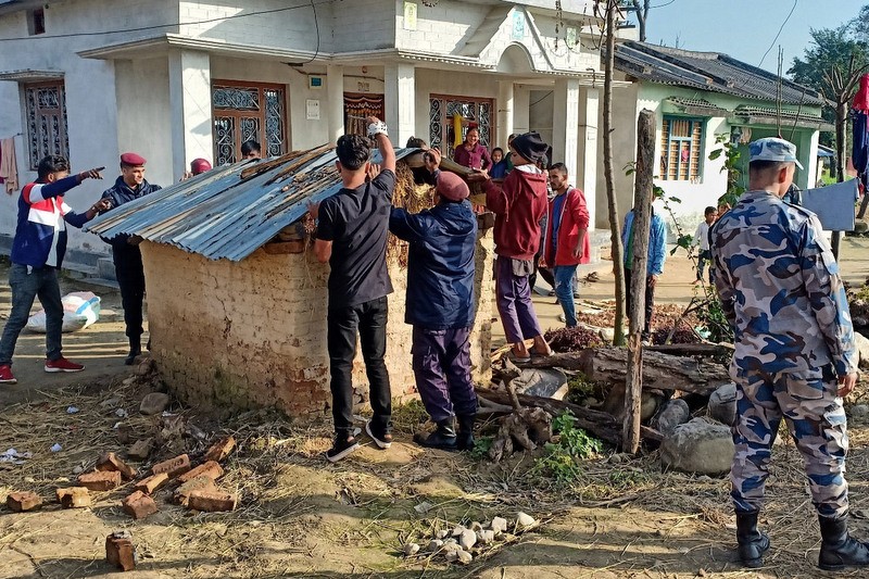 छाउगोठ भत्काउने अभियन फेरि सुरु