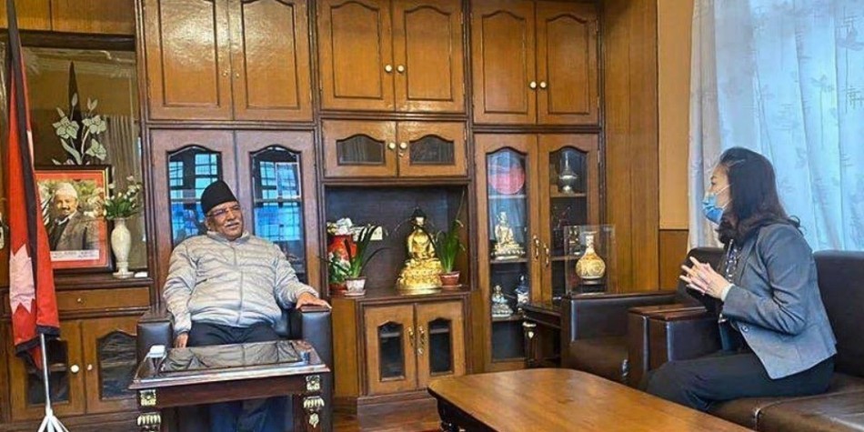 अध्यक्ष प्रचण्ड र चिनिया राजदूत यान्छीबीच भेटवार्ता