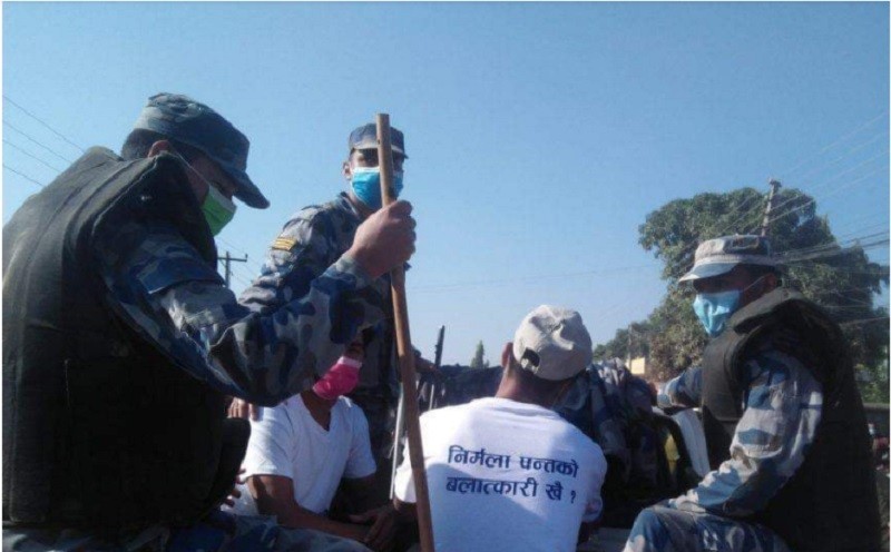प्रम ओलीको सभामा 'निर्मला पन्तको बलात्कारी' खोई ! भन्दा ७ युवा पक्राउ