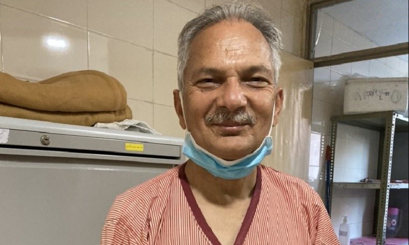 भारत रहेका भट्टराई स्वदेश फर्कने, पेटमा भएको ट्युमरमा क्यान्सर नभएको निष्कर्ष