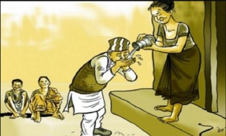 दलित समुदायका व्यक्तिले दिएको दही खाएको आरोपमा आचार्य बहिष्करणमा