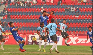 ६ पटक आहारारा गोल्ड कप  उचालिसकेको डिफेन्डिङ च्याम्पियन मनाङ पहिलो खेलमा संकटासँग पराजित