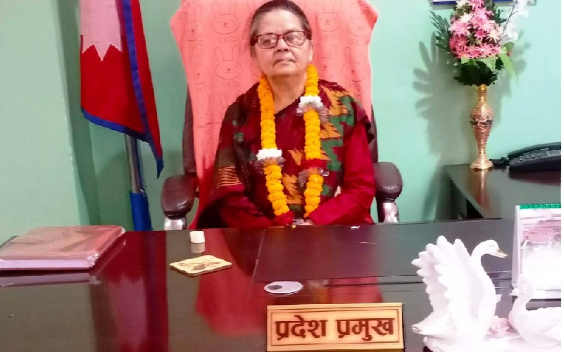 गण्डकी प्रदेश प्रमुखको पदभार ग्रहण गर्दै पौडेलले भनिन,"सभामुखका कारण समस्या आयो"