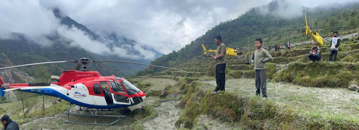 धवलागिरी हिमाल आरोहीलाई कोरोना, उद्दार गर्न नसकेर तीन हेलिकोप्टर फर्कियो