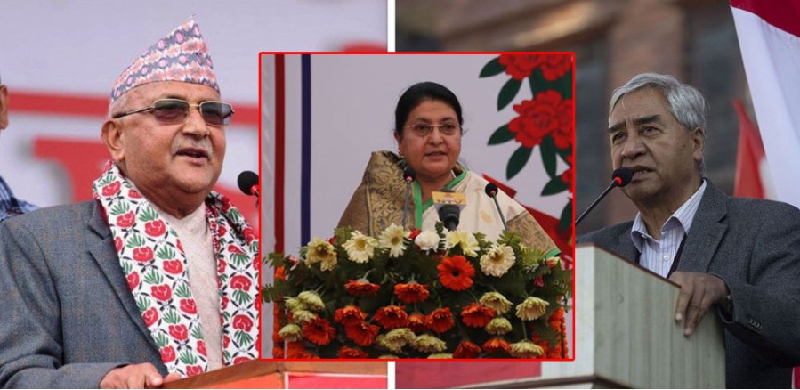 प्रधानमन्त्रीका लागि देउवाले १४९ र ओलीले बुझाए १५३ सांसदको हस्ताक्षर, कसले पाउलान् मान्यता ?