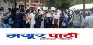 चिकित्सकमाथि आक्रमण विरोधमा स्वास्थ्यकर्मीहरू आन्दोलनमा उत्रिए