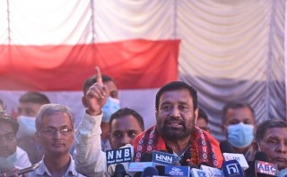 नेपाली कांग्रेसको १४ औं महाधिवेशनमा विमलेन्द्र निधिले गरे सभापति पदका लागि उम्मेदवारी घोषणा