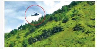 नेपाली आकाशमा भारतीय हेलिकप्टरको गस्ती