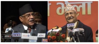 ओली-प्रचण्डको अभिव्यक्ति चुनावमय