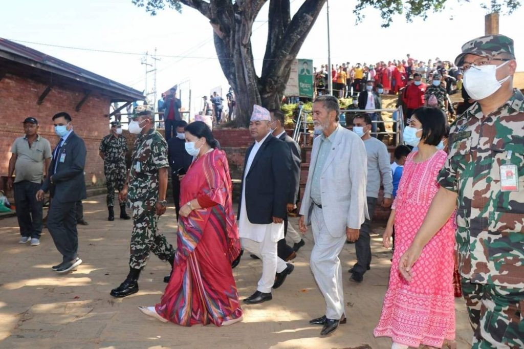 राष्ट्रपतिले गरिन् पलाञ्चोक भगवतीको दर्शन