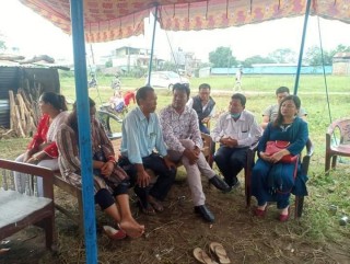 हत्या गरिएका भिम विकको परिवार संग नेपाल दलित मुक्ति मोर्चा नवलपुरको भेटघाट, न्यायको लागि ऎक्यवद्वता