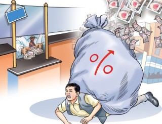 प्रत्येक नेपालीको थाप्लोमा ५७ हजार  ऋणको भार