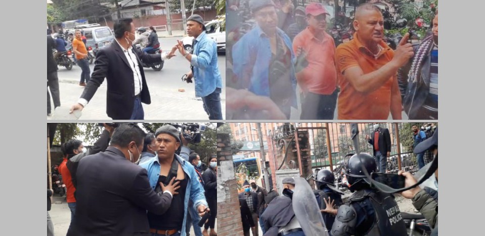 रातो कारमा एक दर्जन युवा आएर  वकिलहरूलाई ठोक्छु भन्दै बारमा छिरेर थर्काउने को हुन् ?