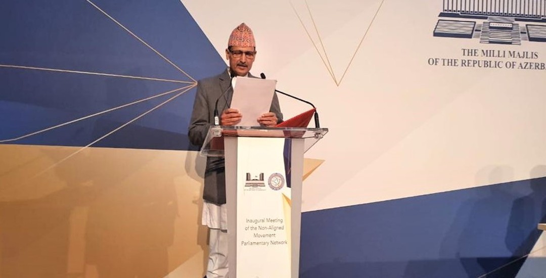 लोकतन्त्र चुनौती रहित नरहेको भन्दै सभामुख सापकोटाले  गराए विश्व समुदायको ध्यानाकर्षण