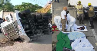 मेक्सिकोमा आप्रवासी बोकेको ट्रक दुर्घटनाः ५३ जनाको मृत्यु