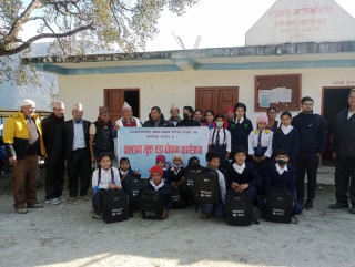 म्याग्दीको रघुगंगा गाउँपालिका २ भगवतिमा बालश्रममुक्त वडा घोषणा