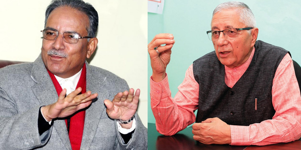 प्रचण्डलाई भेट्दै शेखर कोइराला