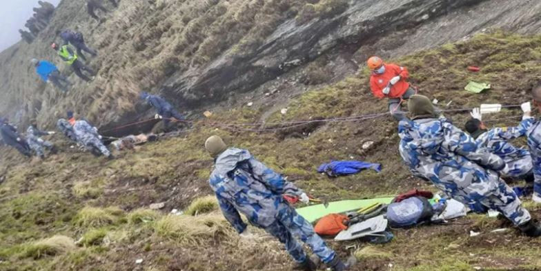 विमान दुर्घटनामा परेका सबै यात्रुको शव भेटियो