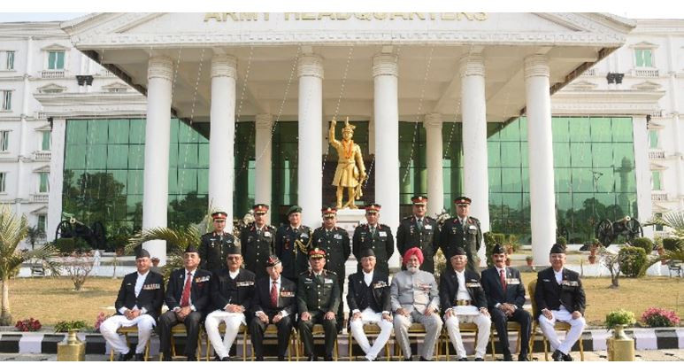 प्रधानसेनापतिसँग भारतीय सेनाका पूर्वप्रमुखको भेटवार्ता