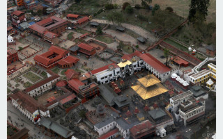 काठमाडौँको पशुपति क्षेत्रको दृश्य