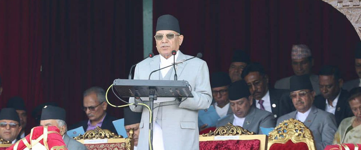 विभिन्न आन्दोलनबाट प्राप्त उपलब्धीलाई उल्टाउने षड्यन्त्र भइरहेको छ : प्रधानमन्त्री