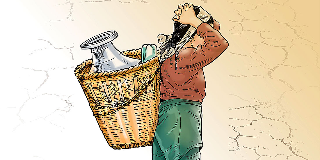 पानीको जोहो गर्न दुई घण्टा