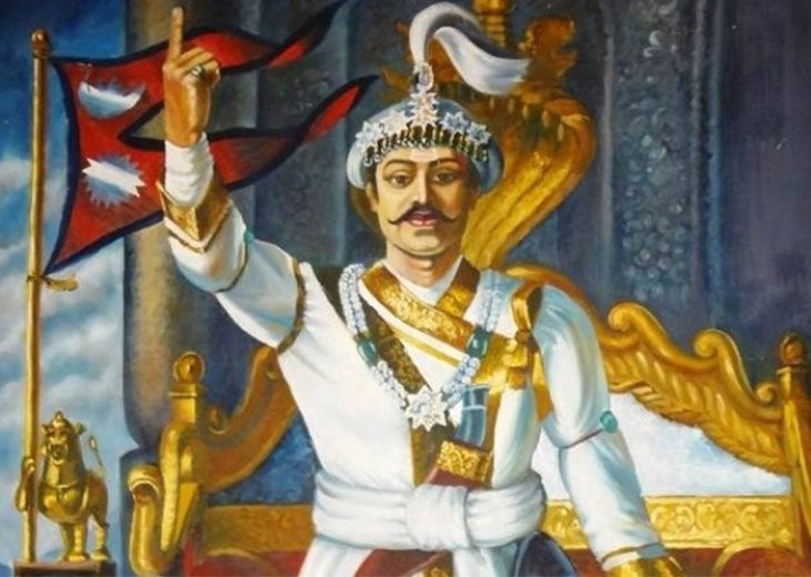 पाहुनालाई पृथ्वीनारायण शाहको मूर्ति उपहार