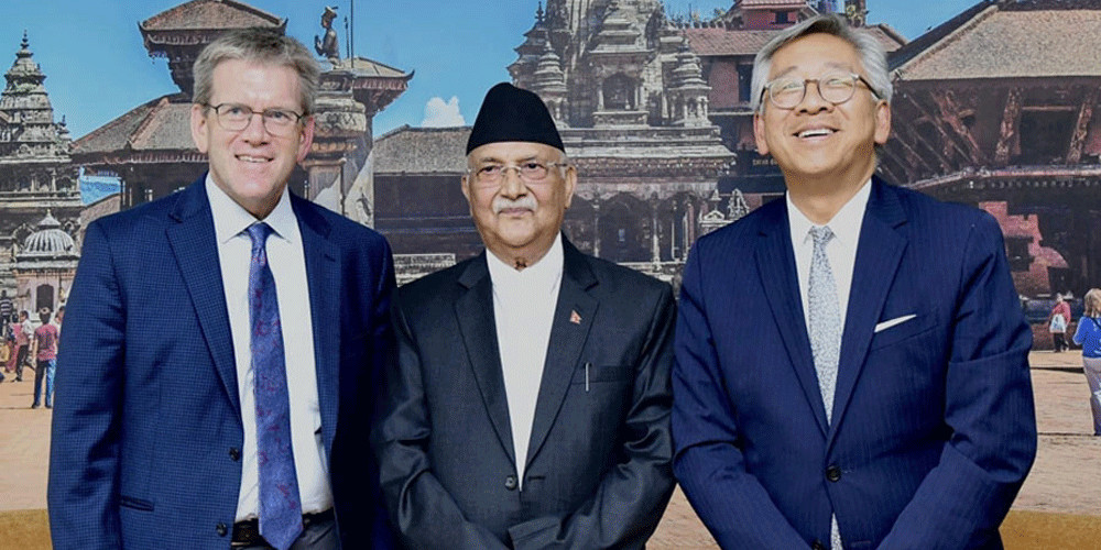 एमसीसी पारित गरिएकामा सहायक विदेशमन्त्रीले दिए केपी शर्मा ओलीलाई धन्यवाद
