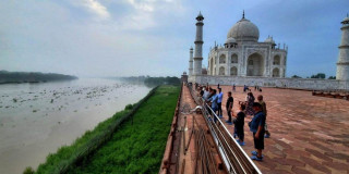 यमुना नदीको पानी ४५ वर्षपछि ताजमहल छिर्‍यो