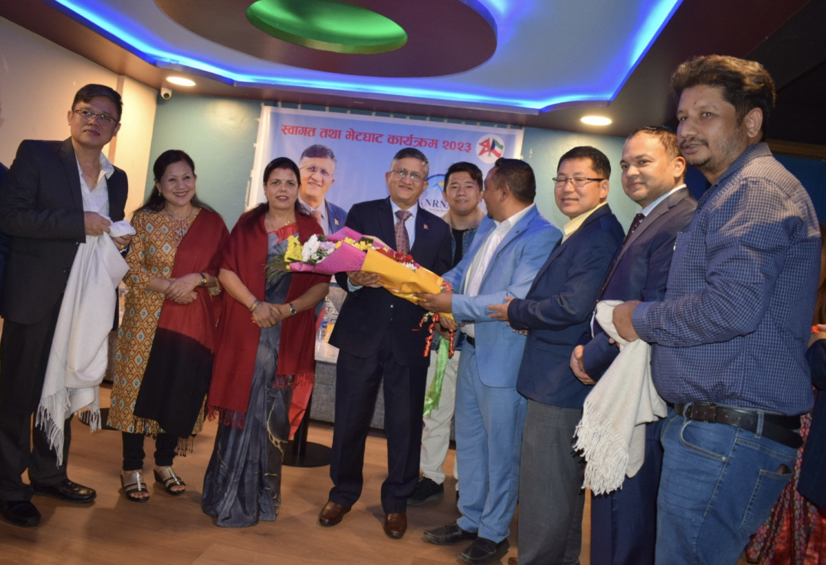 कुवेतमा नवनियुक्त नेपाली राजदूत घनश्याम लम्सालको स्वागत