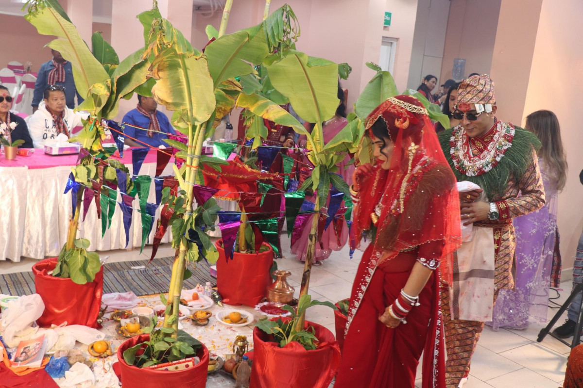 कुवेतमा हिन्दू परम्पराअनुसार  विवाह सम्पन्न (फोटो फिचर)