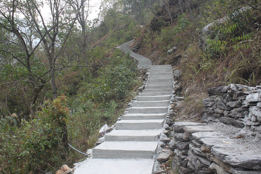 म्याग्दीमा चार किलोमिटर पदमार्ग निर्माण