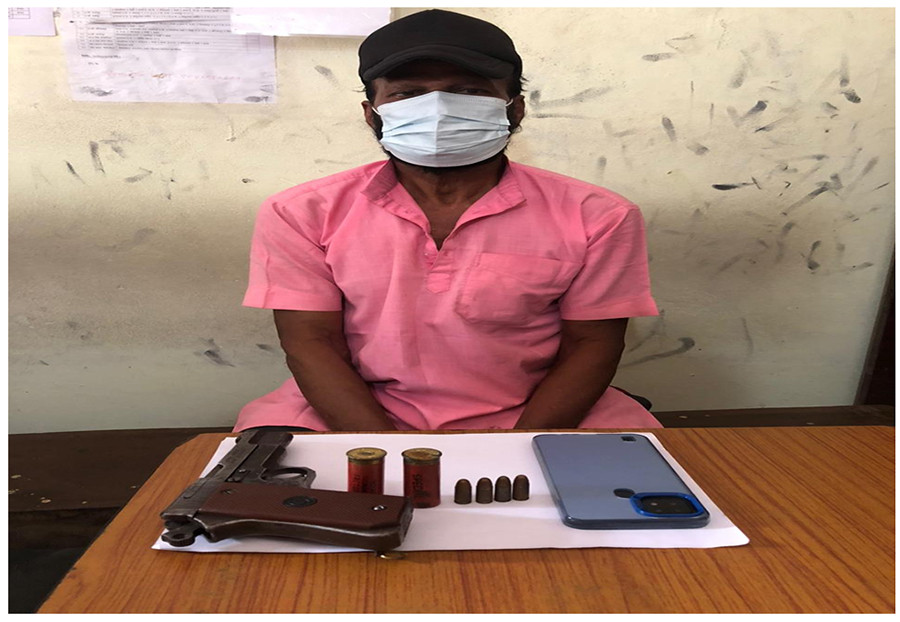 रौतहटबाट पेस्तोलसहित एकजना पक्राउ